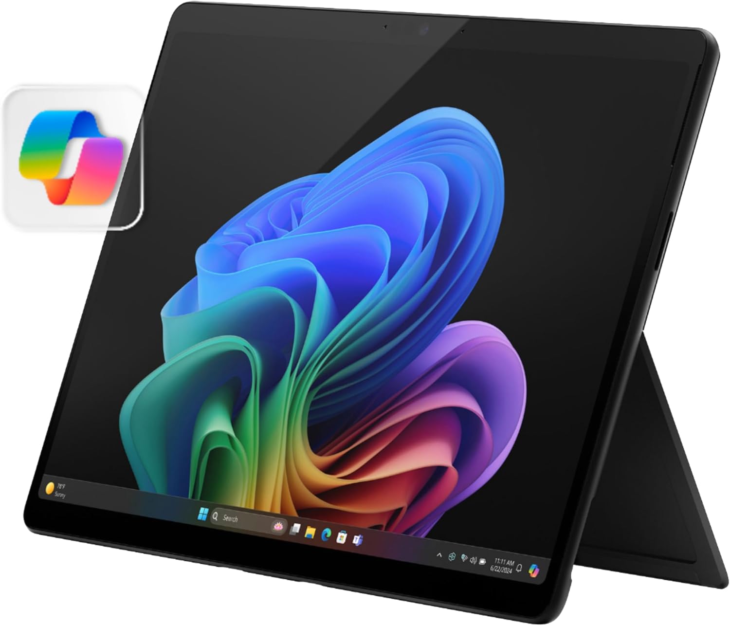 Microsoft Surface Pro 2-in-1 Laptop/Tablet (2024)  Windows 11 Copilot+ PC  13" Touchscreen OLED Display  Snapdragon X Elite (12 Core)  16GB RAM  256GB Storage  Black  Amazon Exclusive