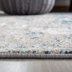 SAFAVIEH Madison Collection X-Large Area Rug - 12' x 18', Grey & Blue, Modern Abstract Design, Non-Shedding & Easy Care, Ideal for High Traffic Areas in Living Room, Bedroom (MAD460K)