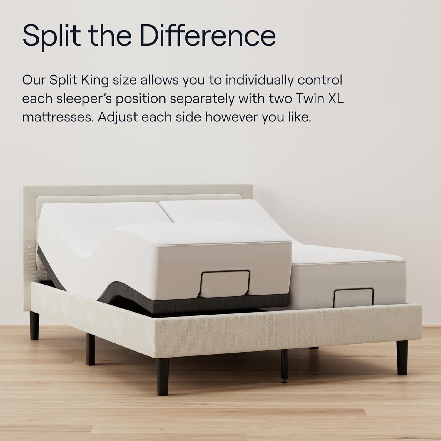 Nectar Twin XL Adjustable Base & 12” Hybrid Mattress (New Version) - Head & Foot Incline - Medium Firm Memory Foam & Coils - Cooling Layer - 3 Massage Settings - 365-Night Mattress Trial & Forever W