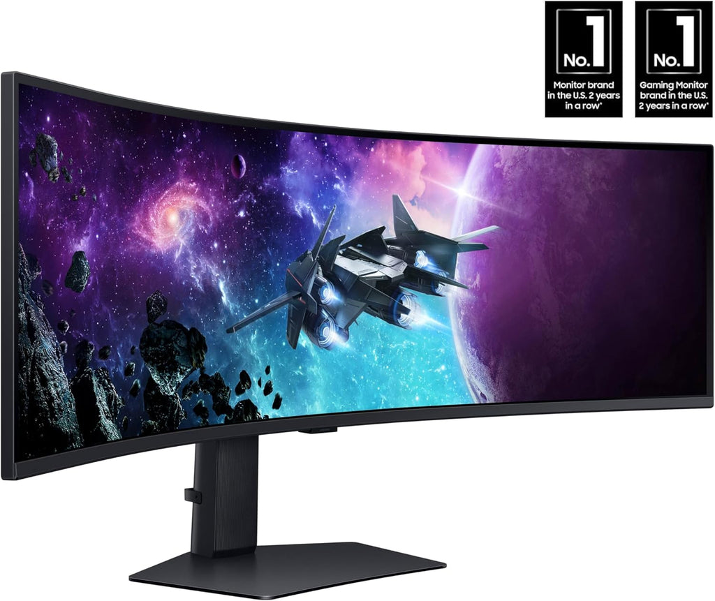 SAMSUNG 49" Odyssey G9 (G95C) Series DQHD 1000R Curved Gaming Monitor  240Hz  1ms(GtG)  DisplayHDR 1000  AMD FreeSync Premium Pro  Eye Saver Mode  Auto Source Switch+  LS49CG950ENXZA  2024
