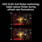 ASUS ROG Strix 26.5” 1440P QD-OLED Gaming Monitor (XG27ACDNG) -QHD (2560x1440)  360Hz  0.03ms  Custom Heatsink  OLED Care+  G-SYNC Compatible  99% DCI-P3  DisplayWidget  AI Gaming  3yr Warranty
