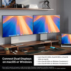 CalDigit TS5 Plus - Thunderbolt 5 Dock - 20 Port 10GbE  140W Dedicated Host Charging  Thunderbolt 5 x3  USB 10Gb/s x10  Dual USB Controllers  Up to Dual 8K 60Hz Displays  1.0m Braided Cable  330W PSU