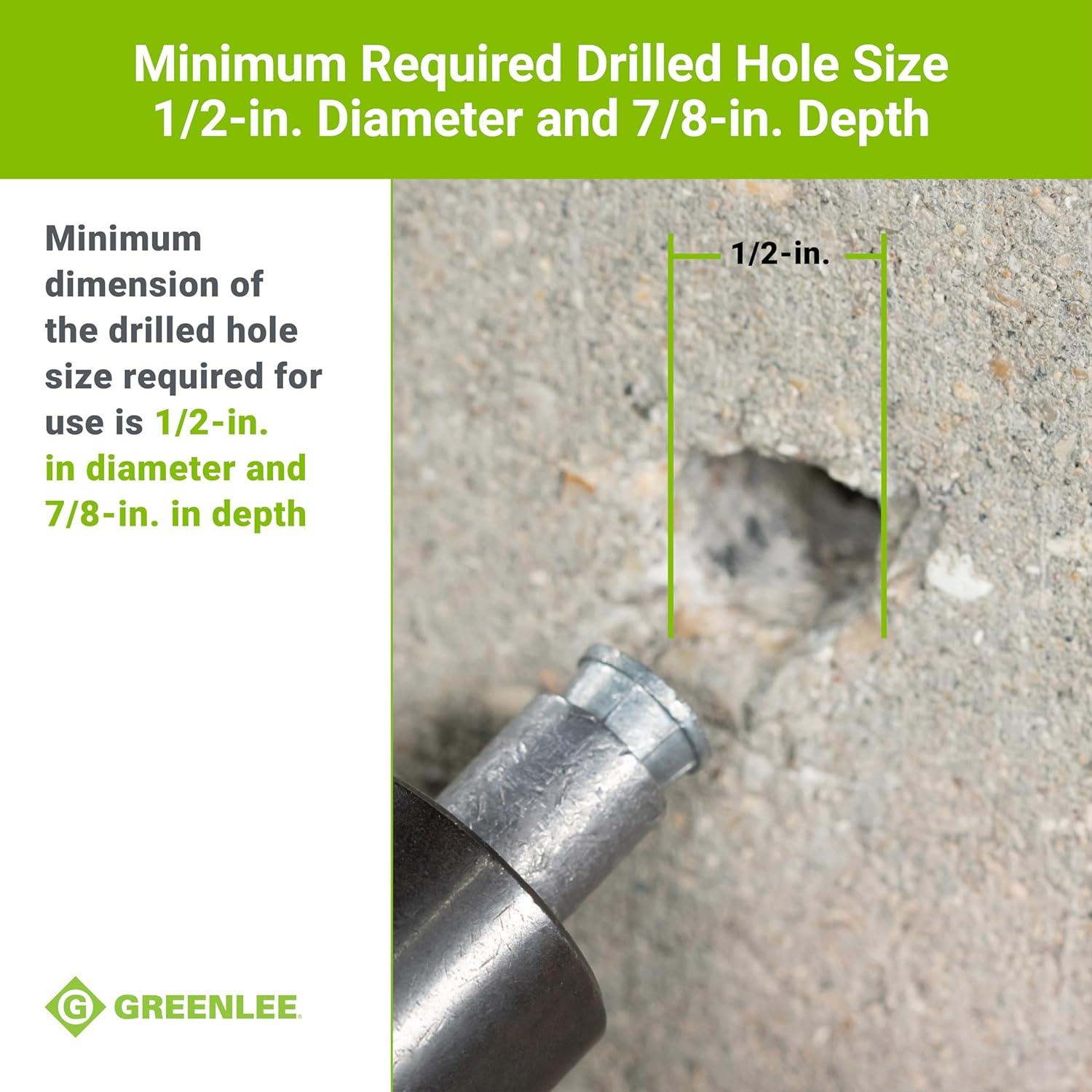 Greenlee 868 Screw Anchor Expander for Caulking Anchor Size 1/4-20, Heavy-Duty Screw Anchor Expanding Tool