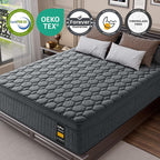 12 inch Firm Queen Mattress, Hybrid Mattress with Extra Back and Lumbar Hip Support, Pressure and Back Pain Relief, Fiberglass Free, 365 Nights Trial,10 Years Warranty