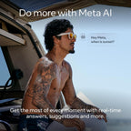 Oakley Meta HSTN  Black | Smart AI Glasses for Men  Women — Performance for Sports  Athletes — Camera  Audio  Video — 8 Hour Battery — 3K HD Resolution — Clear Lenses