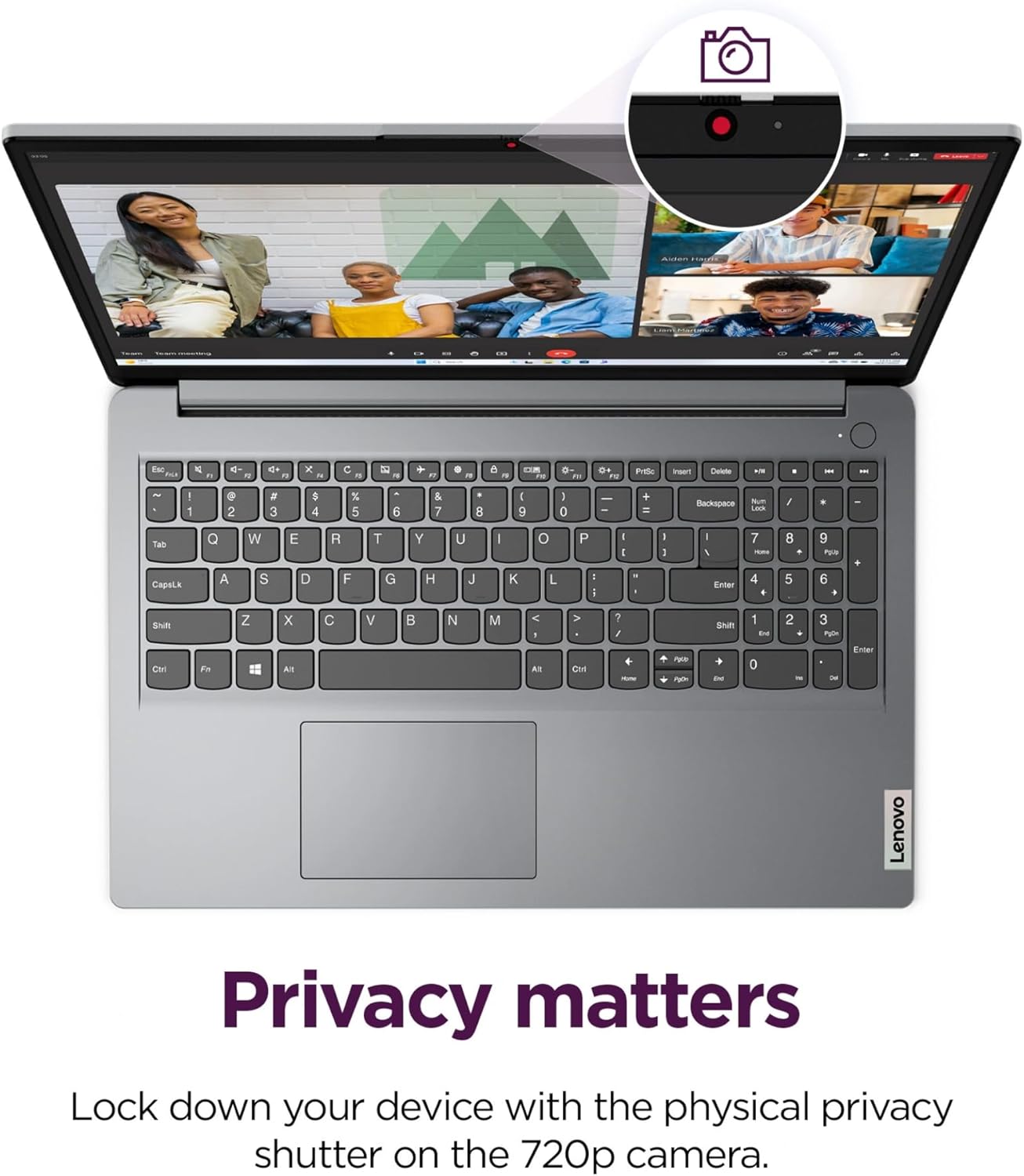 Lenovo Touchscreen Laptop with Lifetime Office 365 for The Web - IdeaPad 3i - Intel Core i3 Processor - 15.6“ Full HD - 12GB RAM - 256GB SSD - Bluetooth - Webcam - Windows 11 no Mouse