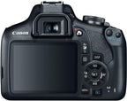 Canon EOS Rebel T7 DSLR Camera | 24.1MP APS-C CMOS Sensor with DIGIC 4+ Image Processor | Built-in Wi-Fi & NFC | EF Lens Compatible Beginner Photography Camera Kit with Shoulder Bag and 64GB Card