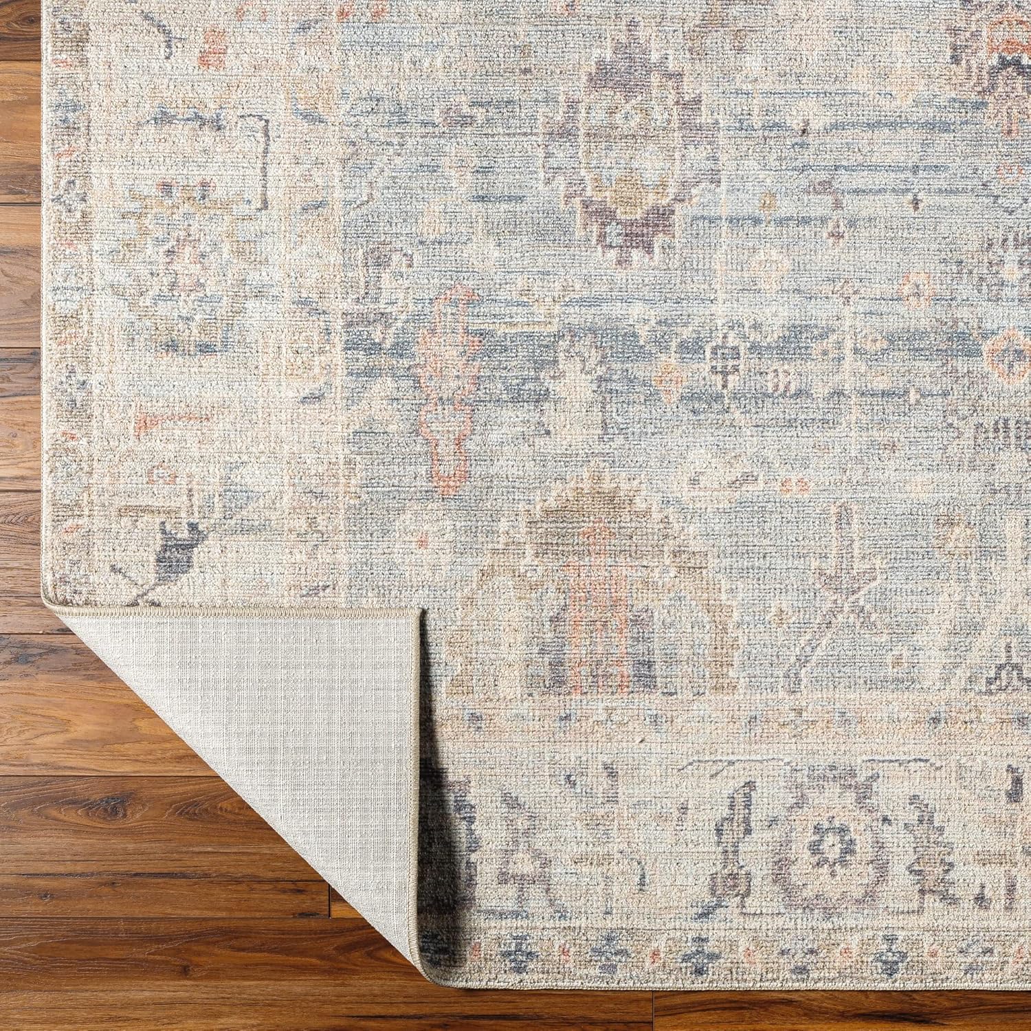 Livabliss x Becki Owens Marlene Vintage Medallion Area Rug, 9'2" x 12', Pale Blue