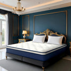 King Size Mattress 80 * 76 * 14 Inches Soft and Breathable Cotton Ergonomic Design Individually Pocketed Reinforced Springs All Around Quiet Sleep Comfort and Durable