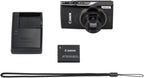 Canon PowerShot ELPH 360 HS A Digital Camera (Black) | 20.2MP CMOS Sensor  12x Optical Zoom & Built-in Wi-Fi | Compact Point-and-Shoot for Travel  Family & Everyday Photography (7280C001) + 64GB Card