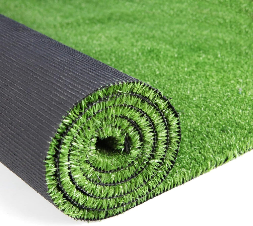 Artificial Grass Turf  10ft x 10ft 0.4" Pile Height  Indoor Outdoor Fake Astroturf Rug Carpet Mat for Balcony Decor Backyard Patio Backdrop Fence Wall Decorations Dogs