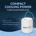 Fluxwrap by North Slope Chillers,Bucket Cooling Jacket w/Insulated Wrap