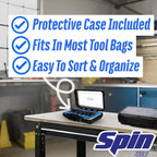 SPIN S6000 6-Piece Drill Bit Swaging Tool Set 1/4, 3/8, 1/2, 5/8, 3/4, 7/8-Inch