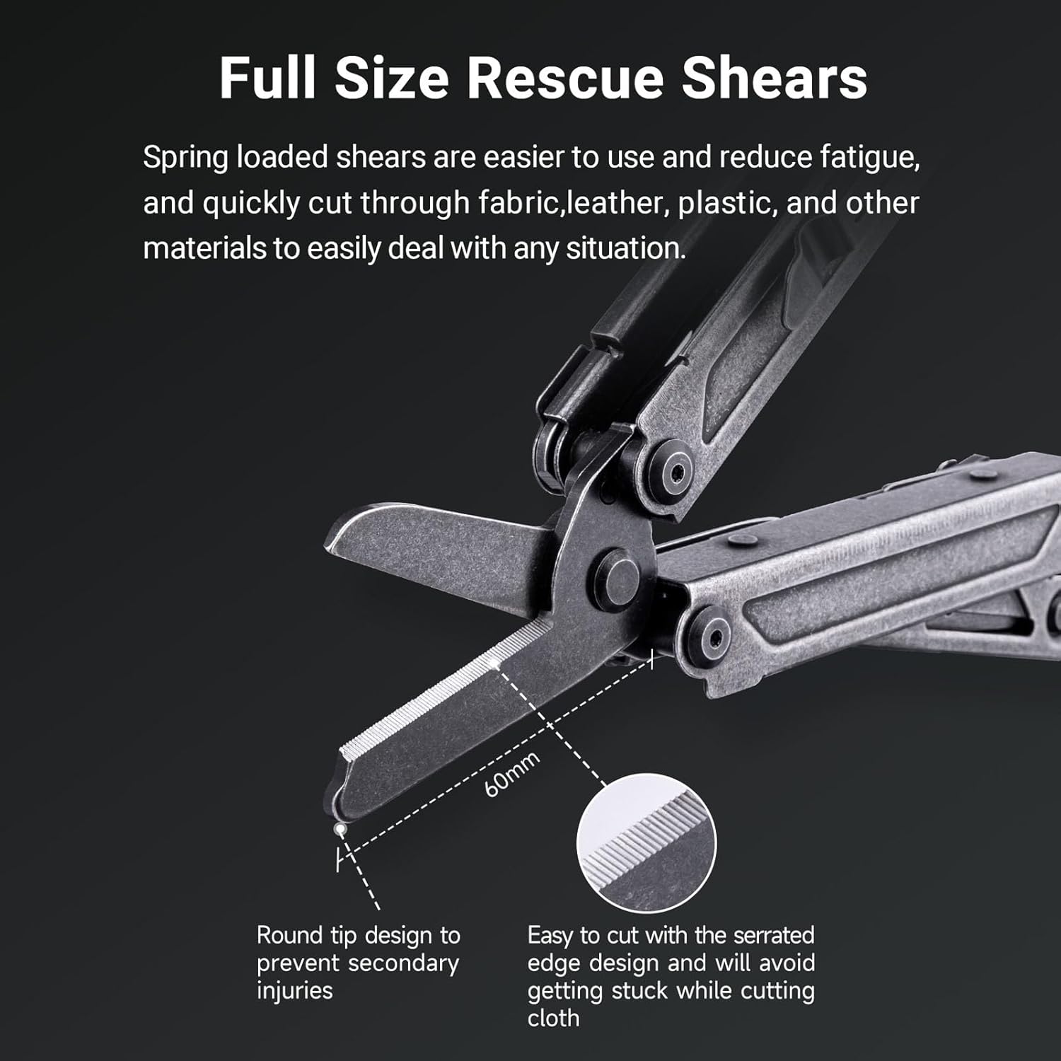 PIONEER 14-IN-1 Multi-tools Heavy Duty Multi tool Set with Scissor Needle Nose Pliers Trauma Shears Pocket Clip Multi-tool for Emergency First Responders
