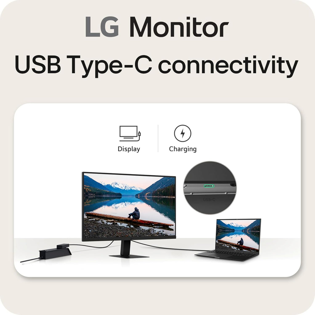 LG 32U631A-B 32-inch QHD (2560 x 1440) IPS Computer Monitor  100Hz  5ms  HDR10  Reader Mode  Flicker Safe  HDMI  USB Type-C 15W PD  Black