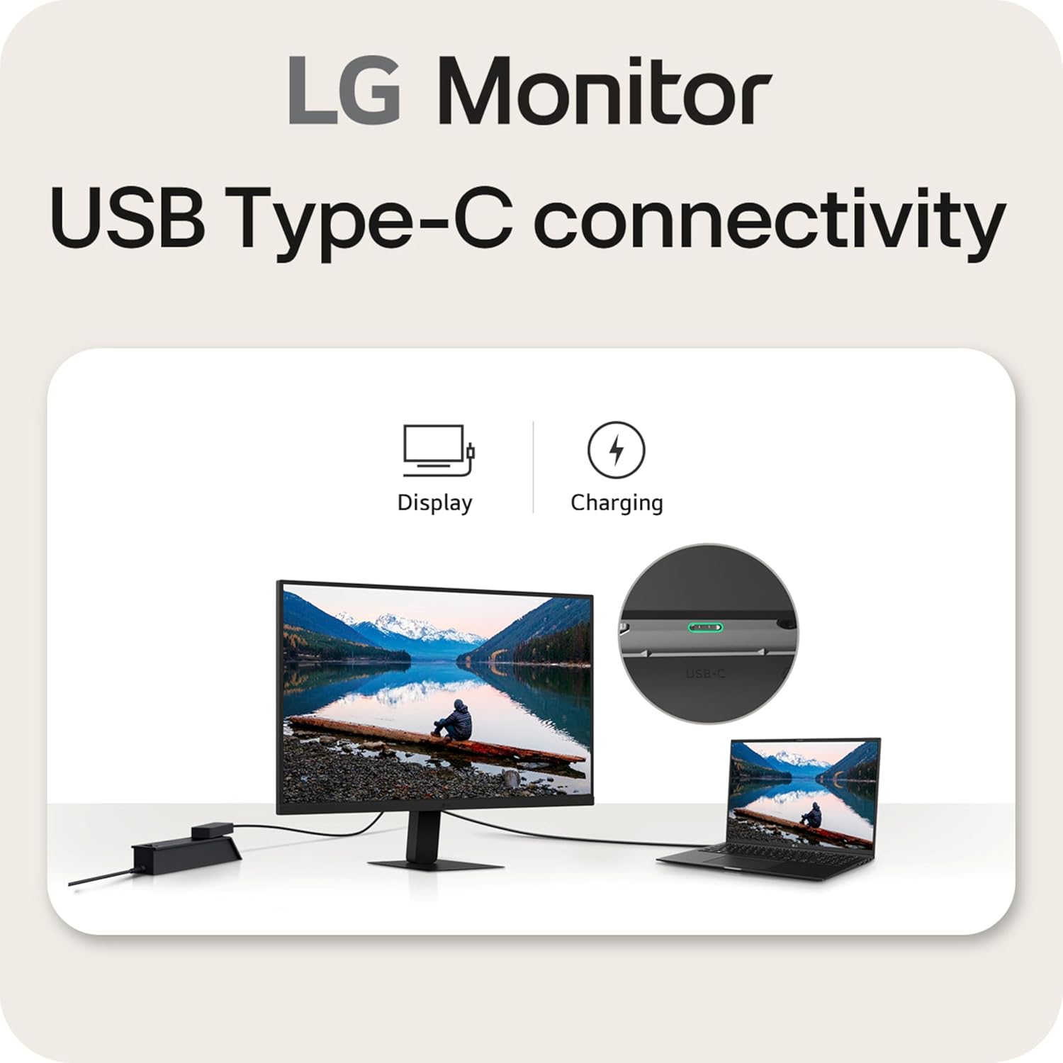 LG 32U631A-B 32-inch QHD (2560 x 1440) IPS Computer Monitor  100Hz  5ms  HDR10  Reader Mode  Flicker Safe  HDMI  USB Type-C 15W PD  Black