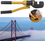 Hydraulic Rebar Pliers - Portable Hydraulic Rebar Cutter for Concrete Construction - Cuts 1/4" to 7/8" / 4mm to 22mm - 12ton - Handheld Cutting Tool With Box
