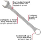 Sunex Tools 9707 Jumbo Fractional Combination Wrench Set, 7Piece (Includes Roll-Case), SAE Jumbo Combination Wrench Set