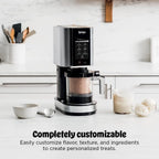 Ninja NC301 CREAMi Ice Cream Maker, for Gelato, Mix-ins, Milkshakes, Sorbet, Smoothie Bowls & More, 7 One-Touch Programs, with (2) Pint Containers & Lids, Compact Size, Perfect for Kids, Silver