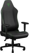 Razer Iskur V2 X NewGen Ergonomic Gaming Chair: Gen-2 EPU Leather with Cooltouch - Lumbar Support - Ultra-Wide Base - Foam Cushions - Adjustable 152 Degree Recline - 2D Armrests - Black/Green