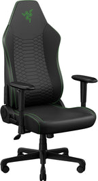 Razer Iskur V2 X NewGen Ergonomic Gaming Chair: Gen-2 EPU Leather with Cooltouch - Lumbar Support - Ultra-Wide Base - Foam Cushions - Adjustable 152 Degree Recline - 2D Armrests - Black/Green