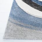 SAFAVIEH Hollywood Collection Area Rug - 9' x 12', Grey & Blue, Mid-Century Modern Design, Non-Shedding & Easy Care, Ideal for High Traffic Areas in Living Room, Bedroom (HLW766F)