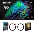 Panasonic TV-65W70BP W70 Series 65 inch LED 4K Ultra HD Smart Fire TV Bundle with 2X 6FT Universal 4K HDMI Cable  Theater Essentials and CPS Exclusive 26 Month Protection Pack (BEACH-CPS-26M1000ATV)