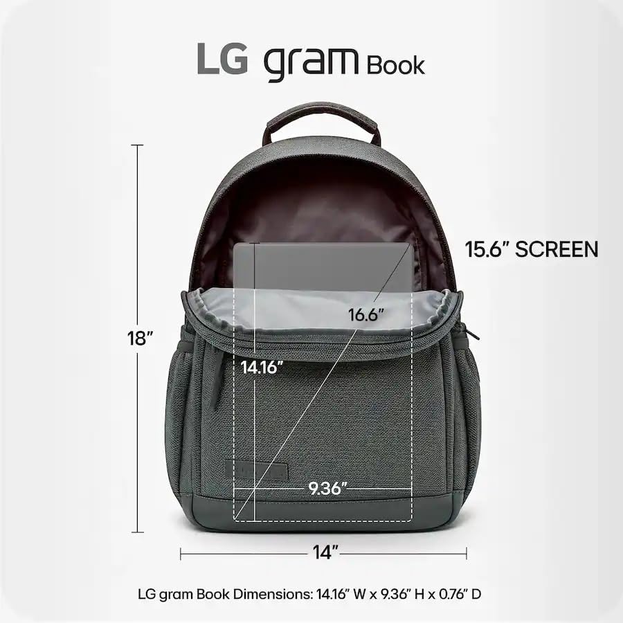 LG Gram Book 15 Thin Lightweight Bussiness Laptop Computer, AI Copilot in Windows 11 Pro, Wi-Fi 6, 32GB RAM 1TB SSD, FHD IPS Display, Intel i5-1334U(10 Cores up to 4.6 GHz), with with hub