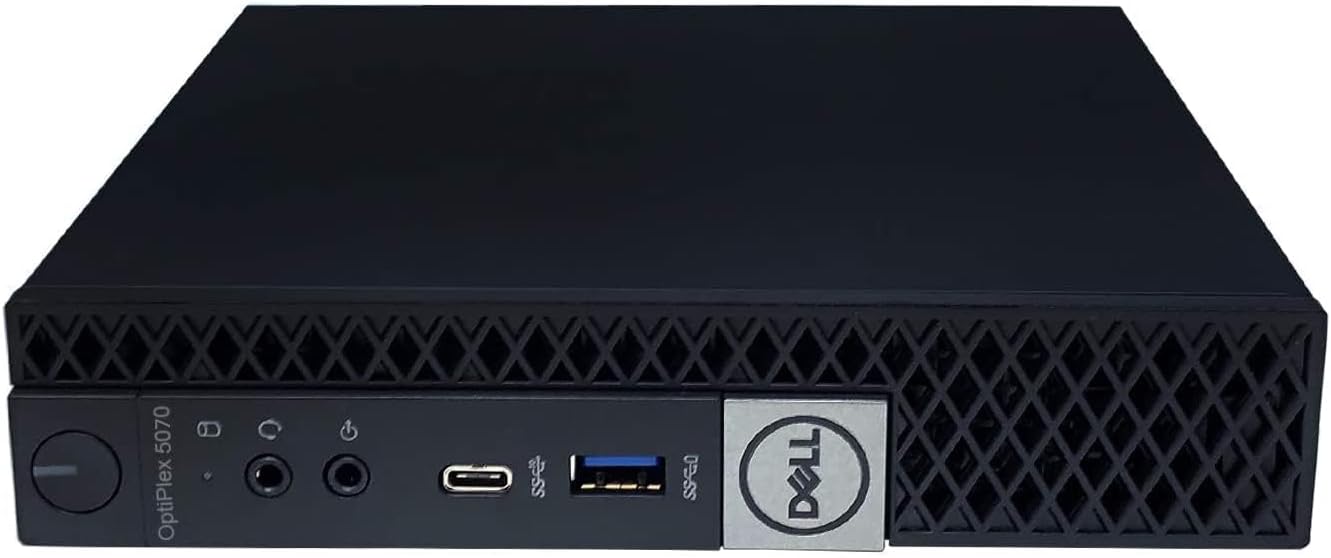 DELL Optiplex 5070 Micro MFF Desktop PC Intel i5-9500T  16GB DDR4 New 512GB M.2 NVMe SSD  WiFi BT HDMI New KB & Mouse Windows 11 Pro (Renewed)