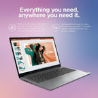 Lenovo IdeaPad 1 Student Laptop  Intel Dual Core Processor  8GB RAM  128GB eMMC + 1TB OneDrive  15.6" FHD Display  Office 365 Lifetime for the Web  Win11 H  Webcam w/Privacy Shutter