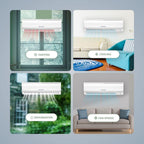 Vtronix Classic America 12000 BTU Smart Mini Split AC/Heat Pump, 19 SEER2 Inverter Ductless Wall Mount, 110/120V, Quiet 29dB, WiFi/Alexa, Pre-Charged, 16ft Line Set Kit, Up to 550 Sq Ft