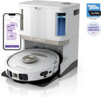 Shark Robot Vacuum & Mop Combo, PowerDetect NeverTouch Pro, Pad Wash & Dry, 60-Day Debris Capacity, 5PowerDetect Technologies,White,AV2800ZE, for Carpets & Hardfloors