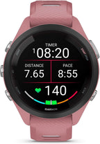Garmin Forerunner 265S Running Smartwatch  Colorful AMOLED Display  Training Metrics and Recovery Insights  Light Pink and Powder Gray (Renewed)