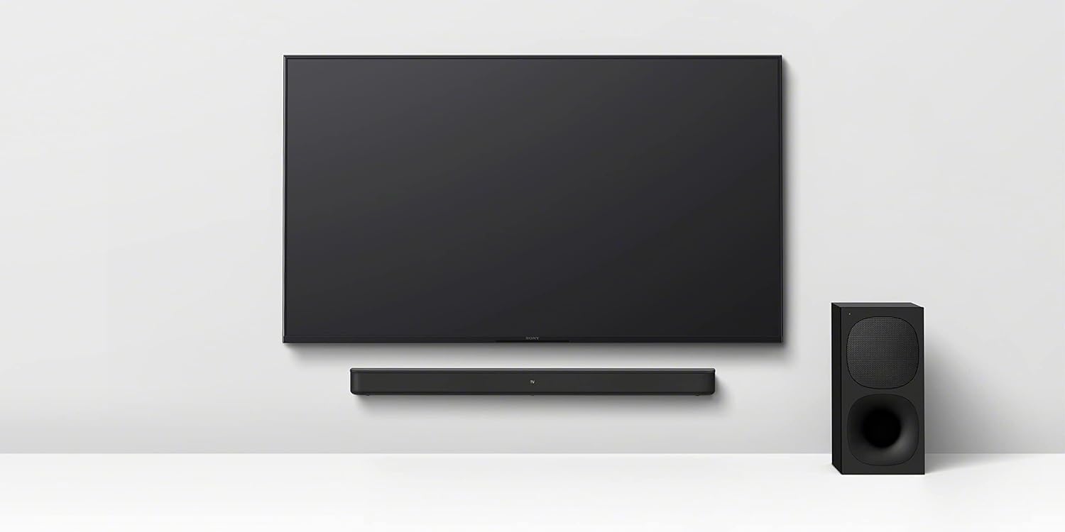 Sony HT-S400 2.1ch Soundbar with Powerful Wireless subwoofer  S-Force PRO Front Surround Sound  and Dolby Digital  Black