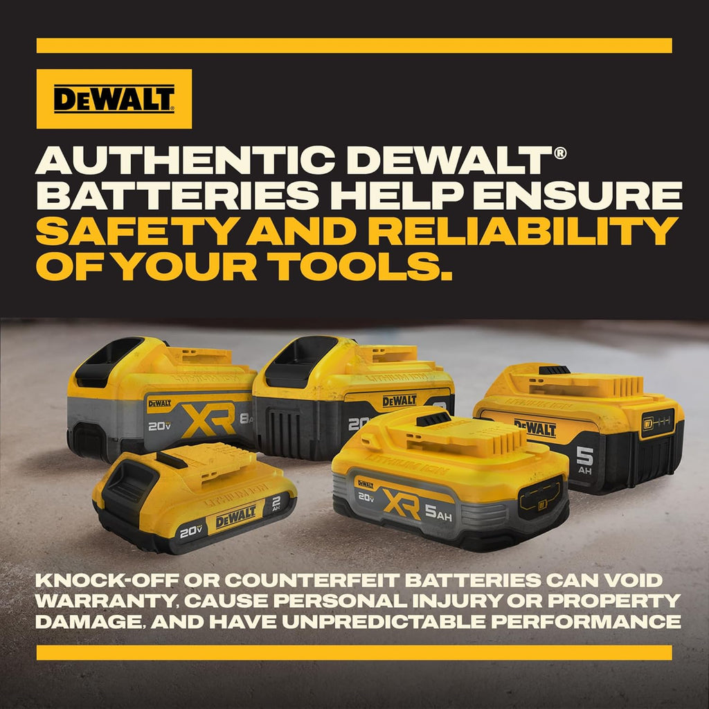 DEWALT 20V MAX Battery XR POWERPACK™ 4Ah Lithium Ion, 50% More Power, Dewalt Battery Compatible with 20V MAX Tools (DCB2104)