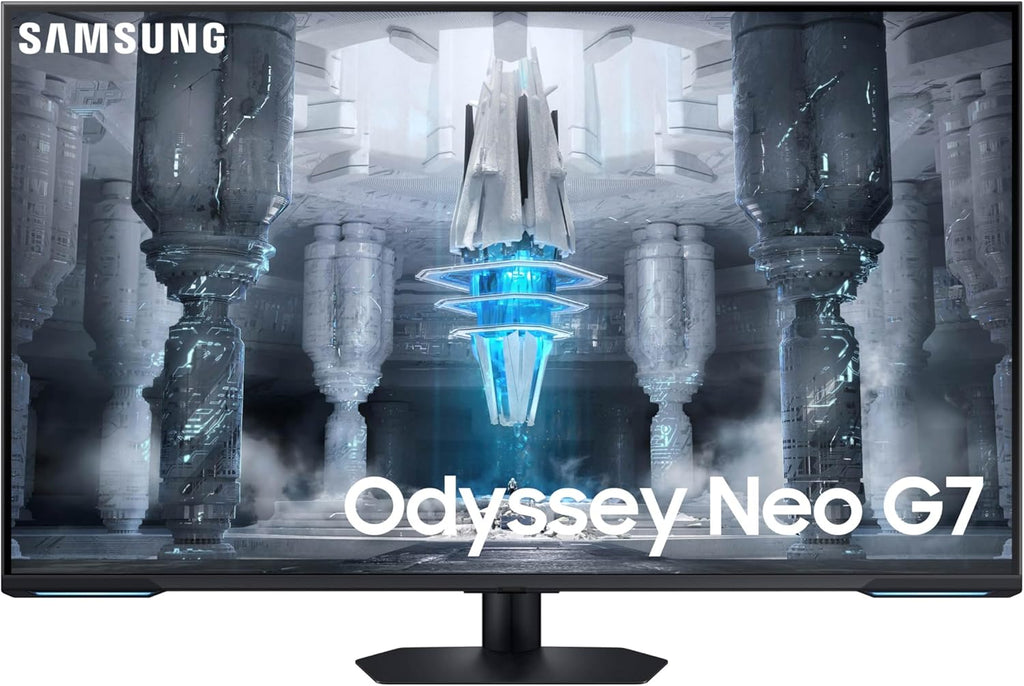 SAMSUNG 43" Odyssey Neo G7 Series 4K UHD Smart Gaming Monitor  144Hz  1ms  VESA Display HDR600  Quantum Matrix Technology  AMD FreeSync Premium Pro  LS43CG702NNXZA  Black