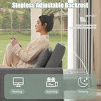 52" Sleeper Sofa with Pull-Out Bed, 3-in-1 Convertible Sofa Bed, Set of Loveseat with Stepless Adjustable Backrest and Side Pocket, for Living Room Dorm Apartment, Linen, Light Gray