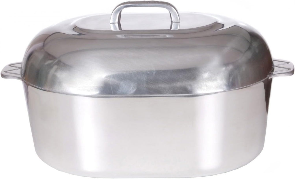 18 Inch Aluminum Oval Roaster - McWare by Cajun Classic Cookware