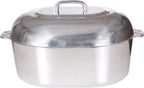 18 Inch Aluminum Oval Roaster - McWare by Cajun Classic Cookware