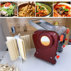 Pasta Maker Machine,Electric Noodle Maker&Dumpling Machine for Commercial&Home Use,Stainless Steel Dual-Cutter No Disassembled-3/9mm Width Noodle/Thickness Dough-Auto Noodle Sheeter