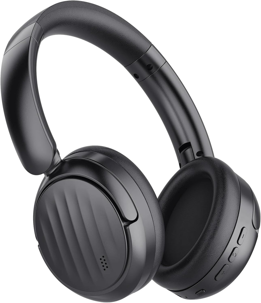 Bluetooth Headphones  Wireless Over Ear Bluetooth Headsets HiFi Stereo Foldable Headphones Black