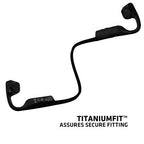 AFTERSHOKZ Titanium Bone Conduction Wireless Bluetooth Headphones, Black