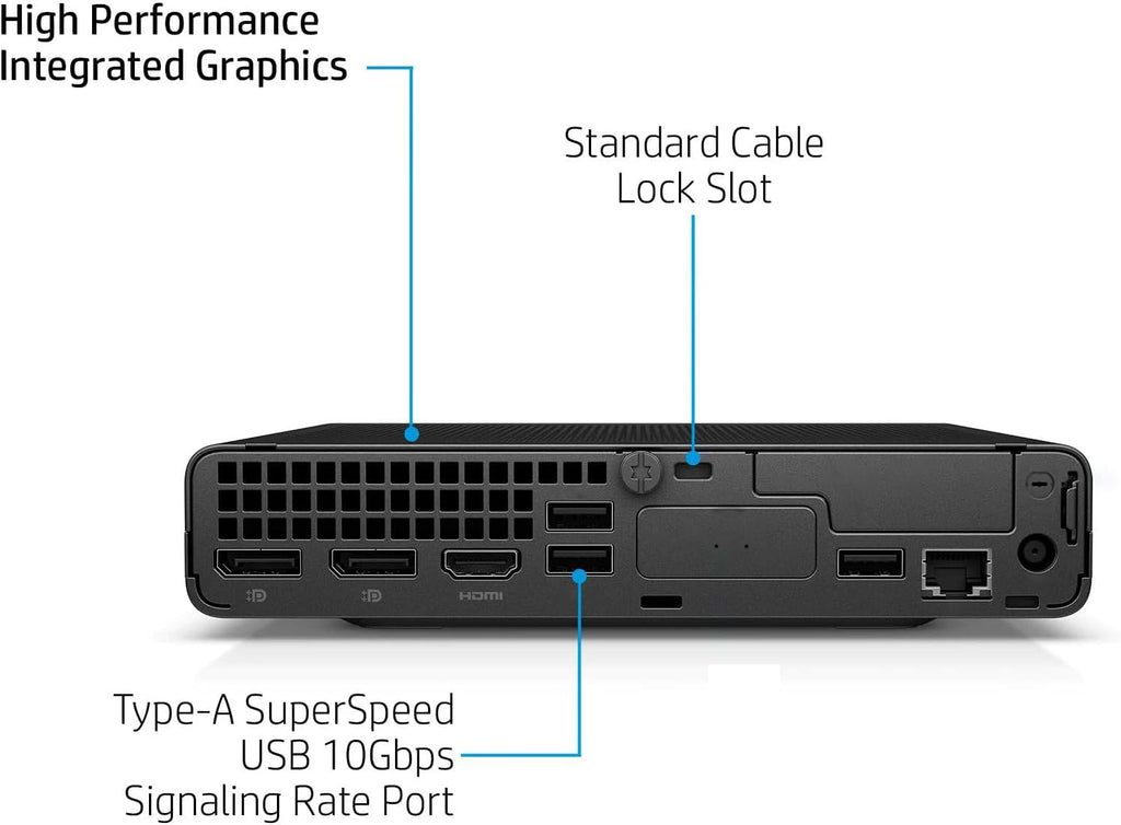 HP Elite Mini 800 MFF Desktop Computer for Business  Intel Core i9-14900  with 32GB DDR5 RAM  2TB PCIe SSD  2 DisplayPort  WiFi 6  RJ-45  wired Keyboard & Mouse & Stand  Windows 11 Pro  Carbon Black