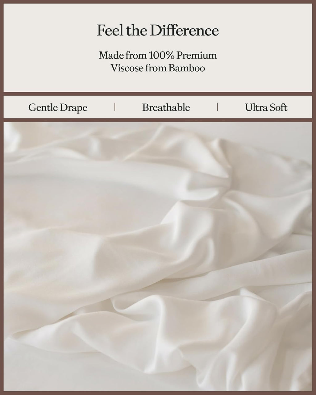 Cozy Earth Luxury Bed Sheet Set - 100% Viscose from Bamboo Fabric, Ultra-Soft & Breathable, Fits Regular & Deep Pocket Mattresses up to 20" - 4 Pieces Queen Sheet Set White