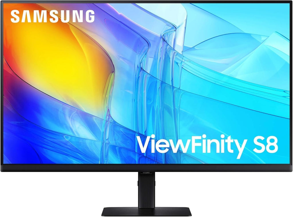 SAMSUNG 27" ViewFinity S8 (S80D) Series 4K UHD High Resolution Computer Monitor  HDR10  Multiple Ports w/ HDMI  DisplayPort  USB-A  Height Adjustable Stand  LS27D806EANXGO  2024  3Yr Warranty