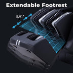 MassaMAX 4D Full Body Massage Chair with Zero Gravity, Extendable Footrest, SL Track, 15 Modes, AI Voice Control, Yoga Stretch, Foot Rollers, and Waist & Calves Heating Comfort with Cover (Black)