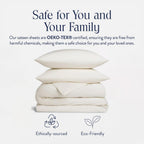 Brooklinen Luxury Sateen Duvet Cover Set - King/Cali King Size in Cream - 3 Piece Set (1 Duvet Cover, 2 Pillowcases) - 100% Cotton, 480 Thread Count