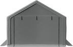 8x8 ft Outdoor Storage Shelter with Zipper Door, Portable Garages Shelters, Waterproof and UV Resistant Carport Shed for Bicycle, Motorcycle ATV, Lawn Mowers (8x8 FT)
