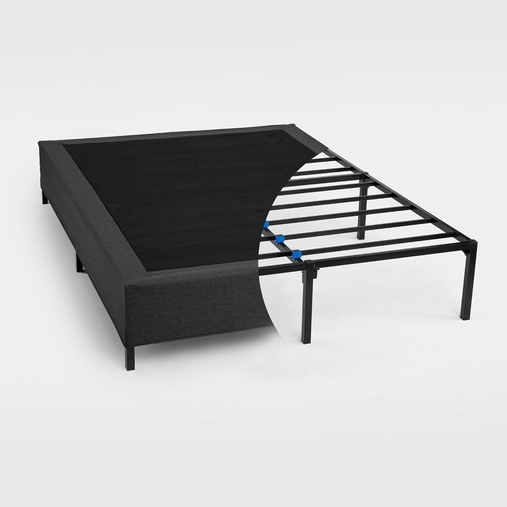 GhostBed Ultimate 11 Inch Memory Foam Mattress with Metal Platform Bed Frame Foundation with Slat Support Bundle - Firm Feel - CertiPUR-US Certified - Twin XL
