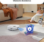 roborock Q8 Max Robot Vacuum and Mop Cleaner, DuoRoller Brush, 5500Pa Strong Suction, Lidar Navigation, Obstacle Avoidance, White (Renewed)